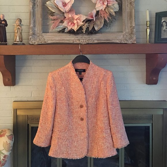 Petite Salmon Colored Suit - Picture 2 of 5